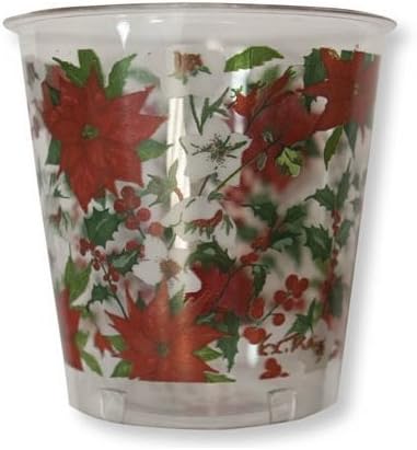 Stella Di Natale Plastica.8 Bicchieri Kristall In Plastica Melody Natalizio Con Stella Di Natale Addobbo Decoro Tavola Natalizio Con Fantasia Stella Di Natale Ideale Per Festa Di Natale Capodanno Ecc Bicchiere Amazon It Casa