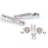 Silver Aluminum Plated Motorcycle Front & Rear Foot Pegs For Honda CBR 600 1991-2006 CBR 600RR 2003-2008 CBR 900 1993-2005 CBR 929 1993-2005 CBR 954 1993-2005 CBR 1000 RR 1993-2005 CBR 1000 1991-1996 CBR 100XX 1997-2003 VTR 1000 1997-2005