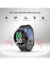 Reloj inteligente UMIDIGI Uwatch2 con Bluetooth, para hombres, mujeres, niños, compatible con Android iOS, IP67 resistente al agua, monitor de actividad física con monitor de ritmo cardíaco y monitor de presión arterial (2 bandas)