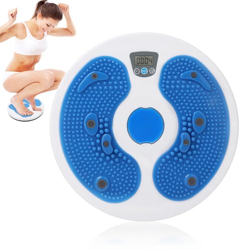 Vbestlife Electronic Twisting Waist Disc, Magnet Massage Waist Twister Plate Calorie Count Fitness Equipment