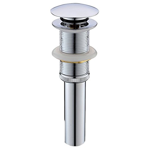 Beelee Pop Up bathroon sink drain without overflow,Chrome