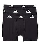 adidas Mens 3 Pack Climalite Performance Boxer Briefs (X-Large, Black)