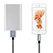 Huafulian iPhone Charger, 2Pcs 10FT Extra Long Nylon Braided Lightning to USB Cable Cord with Aluminum Heads for iPhone 7/7 Plus/ 6/ 6 Plus/ 6s/ 6s Plus /5/5s/SE, iPad, iPod and More (Black+Gray)