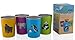 10oz Stainless Steel Cups for Kids - Metal Cup - Fun Animal Edition (4 Pack) By Greens Steel