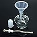 Timoo Glass Alcohol Lamp Burner Lab Equipment Heating with 8 Replacement Wicks and Funnel, 150ml