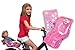 Ride Along Dolly Doll Bike Seat Bicycle Seat (Purple) with Decorate Yourself Decals (Fits American Girl and Stuffed Animals)