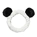 M-FIT Cute Beauty Headband Panda with Fluffy Ball Ear, Makeup Hairband for Baby&Women.