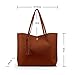 OCT17 Women Tote Bag - Tassels Faux Leather Shoulder Handbags, Fashion Ladies Purses Satchel Messenger Bags (Brown)