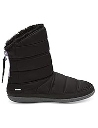 TOMS Inez - Botas de poliéster acolchadas para mujer, color negro