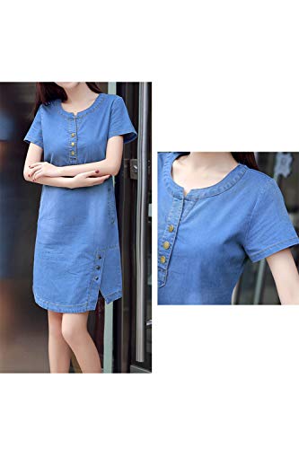 a line jean dress