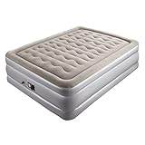 Sable Inflatable Bed, Raised Air Mattress with Built-in Electric Pump and Storage Bag, Height 19 Inch-Full Size