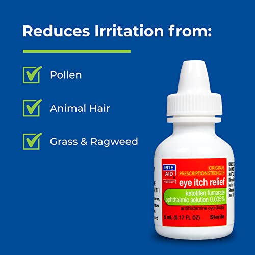 Rite Aid Eye Itch Relief Antihistamine Eye Drops, Original Prescription