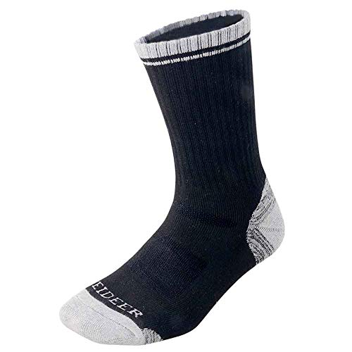 image for Men's Hiking Walking Socks, FEIDEER 2-Pack Wicking Cushioned Outdoor R