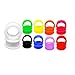 TOPBRIGHT® 9 Pairs Silicone Flared Lip Ear Gauge Tunnels 18 Pcs Earring Plugs