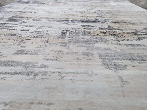 Color Carpet Tapete Decorativo Moderno desvanecido Gris Claro 1.6x2.30mts