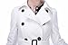 ForeMode Women Swing Double Breasted Wool Coat with Belt Buckle Spring Mid-Long Long Sleeve Lapel Dresses Outwear(White XXL)