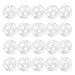 Kingrol 20 Pack 4-Inch Clear Plastic Fillable Ornaments Ball, for Christmas, Wedding, Party, Home Decor