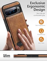 WTCASE for Google Pixel 9 Pro XL Case Leather