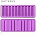 FUNSHOWCASE Rectangular Oblong Chocolate Cracker Bar Stick Block Ice Tube Jelly Tray Cylinder Silicone Candy Mold