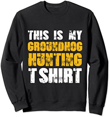 Unisex This Is My Groundhog Hunting T-Shirt Large Black