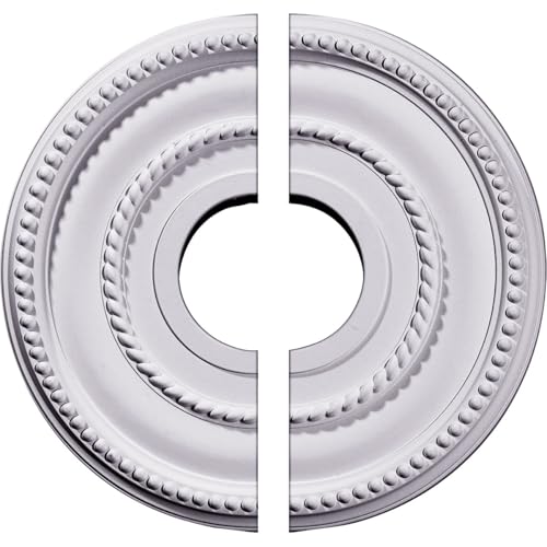 Ekena Millwork CM12VA2 12 1/8"OD x 3 5/8"ID x 3/4"P Valeriano Ceiling Medallion…