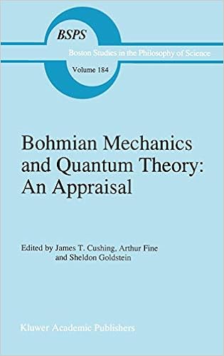 Bohmian Mechanics And Quantum Theory An Appraisal Boston Studies In The Philosophy And History Of Science 184 Cushing J T Fine Arthur Goldstein S 9780792340287 Amazon Com Books