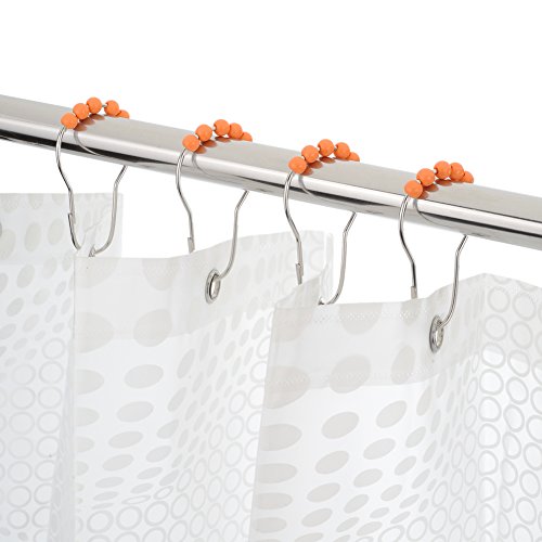 image for Amazer Shower Curtain Hooks Rings, Stainless Steel Rustproof Shower Cu