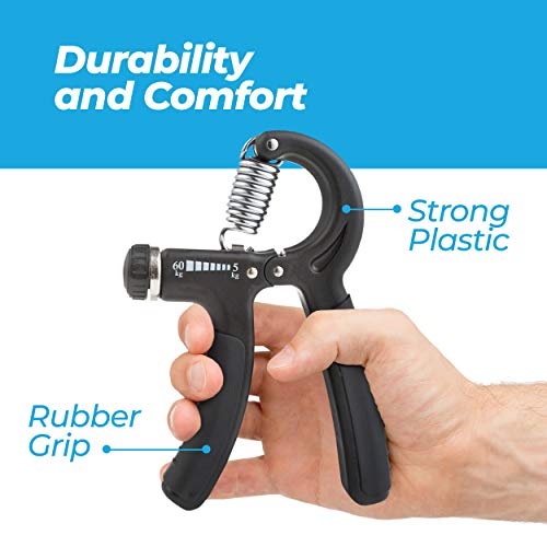 Grip-Strength-Trainer-Adjustable-Hand-Grip-Strengthener-Forearm-Exerciser-Finger-Strengthener-Trainer-11-to-132-LB-Wrist-Forearm-Grip-Workout-Home-Gym-Exercise-Equipment-Workout-for-Home