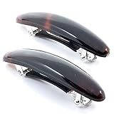 Camila Paris French Hair Barrettes Clips for Girls, 2.5 in Strong Hold Grip Hair Clips for Women, No Slip and Durable Styling Girls Hair Accessories, Made in France