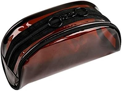 BZM-ZM 透明ホーム収納バッグ 防水透明ポリ塩化ビニールの浴槽化粧品袋の女性メイクアップケース旅行ジッパーメイクの美しさの洗理器官のトイレタリー収納キット (Color : C coffee)