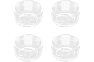 Senzeal 4X Glass Reptile Feeding Dish Food Water Bowl Feeder Bowl Cup Basin Tray Container for Small Pets Reptile Lizard Spider Scorpion Corn Snake Centipede Crickets