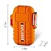 Green Vivid Waterproof Flameless Electric Lighter-Dual Arc Plasma Beam Lighter-USB Rechargeable-Windproof-No Butane-Ideal Lighter for Indoor and Outdoor Activities (Orange)thumb 1
