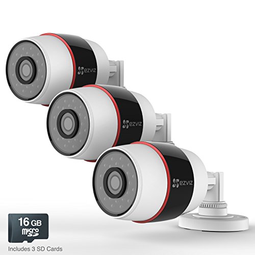 Ezviz husky hd 1080p outdoor poe & wi-fi video secu…