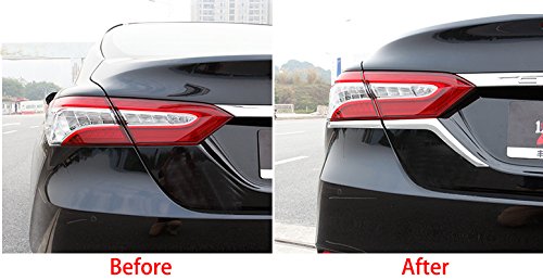 Beautost Fit For Toyota New Camry 2018 Chrome Tail Light Lamp Cover Trims