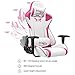 JUMMICO Pink Gaming Chair Girl Series Height Adjustable Racing Chair Specialty Design Comfortable Ergonomic Computer Swivel Chair with Headrest and Lumbar Support