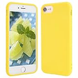 Beatuiphone iPhone 8 Plus Yellow Case,iPhone 7 Plus, Soft TPU Gel Silicone Anti-scratch Shockproof Slim Fit Skin Frosted Full Body Protective iPhone Cover (Yellow)