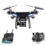 GPS Drone with Camera HD 1080P Return Home, Global Drone GW168, FPV Quadcopter Drones with Servo Gimbal Adjustable Wi-Fi Camera Live Video, Follow Me, Altitude Hold, Drone for Beginners and Adults