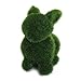 Tinksky Handmade Artificial Turf Grass Animal Rabbit Home Office Ornament (Green)