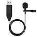 aitesco USB Microphone Lavalier Clip-on Omnidirectional Condenser Microphone for Computer Laptop PC Macbook, Perfect for Interviews, Skype, Audio Video Youtube Recording, MSN, Skypee, Podcast