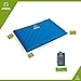 ATEPA Self-inflating Stadium Seat Cushion, Outdoor Portable Inflatable Seat Pad with Carrying Bag, for Hard Bench, Sports, Camping, Air Plane Ride, Traveling,2.75 oz, Blue