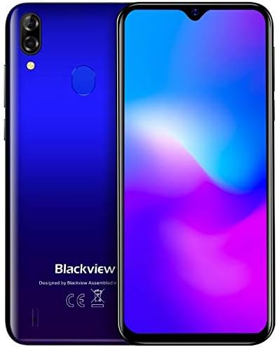 (2019) Blackview A60 Pro Android 9.0 4G Unlocked Mobile Phone, 6.1"Waterdrop Screen DUAL SIM Free Smartphone, HELIO A22 MTK6761 Quad Core 2.0GHz 3GB+16GB, 4080MAh Battery, Face Unlock, GPS - Blue