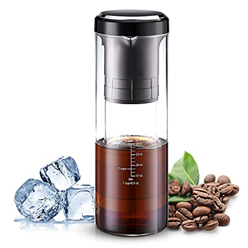 Cold Brew Coffee Maker 2022 POOKIN Electric Iced Cold Brew Maker,Cold Brew in 15 Minute