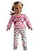 Girls Matching Doll&Toddler Owl Pajamas Cotton Pajamas Kids Clothes Sleepwear Size 7