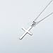 POPLYKE Cross Necklace Sterling Silver Pendant for Men Women (18)