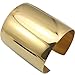 COUYA Stainless Steel Gold Plated Women Big Heavy Long Cuff Bangle Bracelet