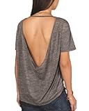 Alternative Womens Pony Melange Burnout T-Shirt w/ Back Strap - 02623B2