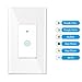 Smart WiFi Switch Light Wall Touch Remote Automatic Control TUYA Works with Smartphone Amazon Alexa Google Assistant, Overload Protection 15 A No Hub Timing Function NEW DESIGN GLASS PANEL NO SCRATCH