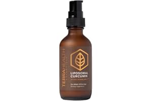 Terra Health Essentials Liposomal Curcumin Drops - Joint Support Supplement with Turmeric and Black Pepper - 5X Higher Absorption and Great Tasting - 30 Servings - Vegan and All Natural