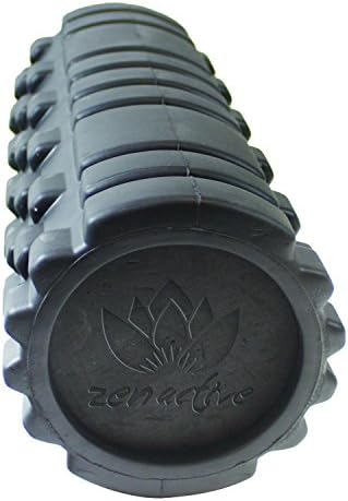 Zen Active High-Density Exercise Foam Roller - Ultimate Leg Massage Machines - 13 Inch Length, 5 Inch Diameter, Two Pattern Design with the Ideal Mix of Firmness and Pliability, Won’t Lose Shape