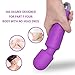 Feeke Personal Powerful Vibrate Wand Massager with 20 Magic Vibration Modes, Whisper Quiet, Waterproof, Handheld, Cordless for Neck Shoulder Back Body Massage, Sports Recovery & Muscle Aches(Purple)